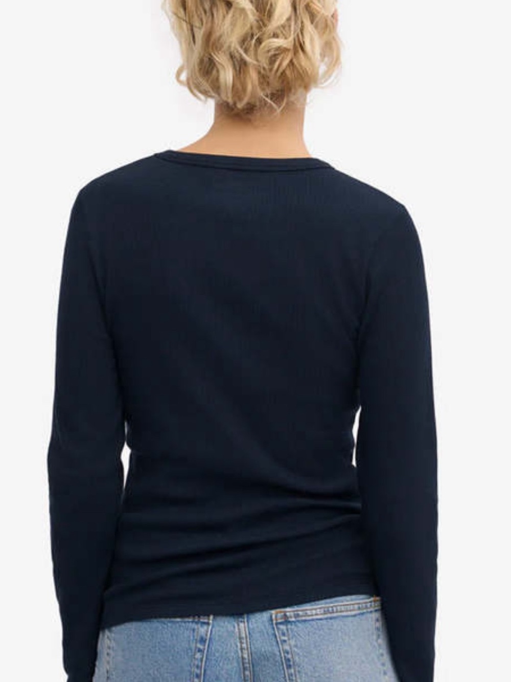 Color Standard Ribbed Long Sleeve - Picture 2 of 6